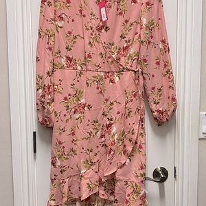 Pink Floral Dress NWT